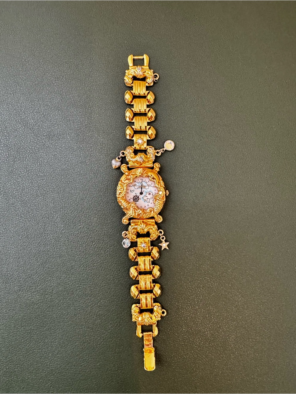 Vintage Kirks Folly Foreverland/ Neverland Charm Bracelet Watch PreOwned READ - Picture 3 of 10